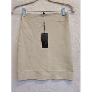 BCBGMaxAzria Cream Mini Skirt